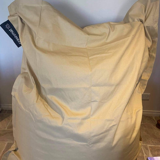 Beige Beanbag