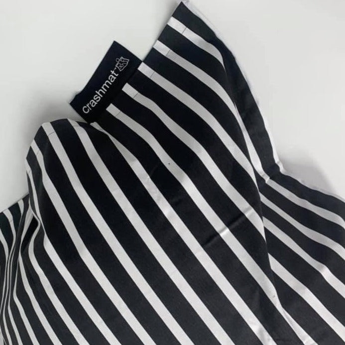 black & white stripe beanbag