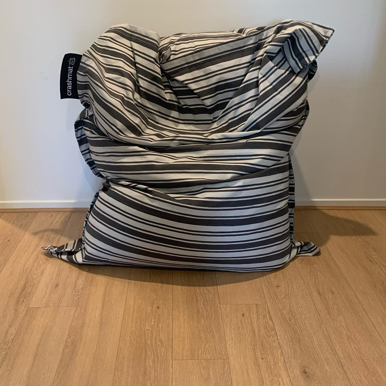 Grey Stripe Beanbag