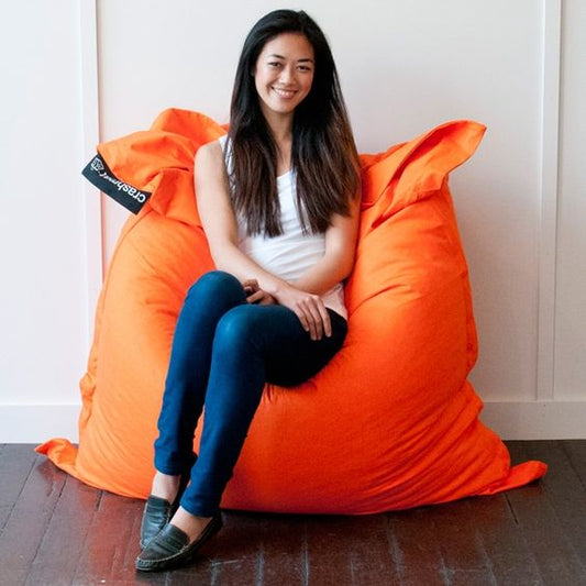 orange beanbag
